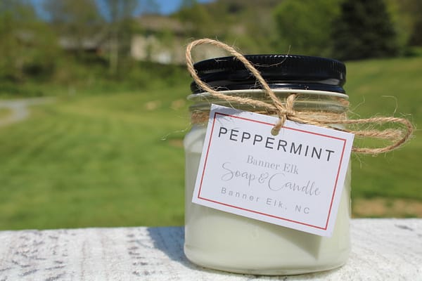 8oz Peppermint candle